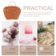 thumbnail image 5 of TABLETREANDS Cesta De Pared Tejida Color Chocolate Para Almacenamiento De Y Flores Decorativas, 5 of 6