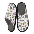 thumbnail image 2 of IAUYY Memory Foam House Slippers Suitable for Both Men and Women. Comfortable, Anti-Slip Plush Flat-Bottomed Slippers The Best Holiday Gift in The Painting Graffiti, 2 of 9