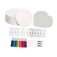 thumbnail image 1 of Kit de pintura con textura de espuma, kit de dibujo y manualidades, suministros para manualidades, adornos portátiles, diversión con marcadores de, 1 of 8