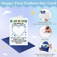 thumbnail image 5 of WaaHome Funny First Fathers Day Card for First Time Dad New Dad from Bump Baby Happy 1st Father's Day Gift Card with Photo Insert for Dad to be Daddy 1st Fathers Day Card for Husband from Wife, 5 of 7
