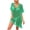 Green dresses for women 2023, variant on Wycnly Dresses for Women 2024 Beach Hollowed Loose Swimsuits Bikini Cover Ups Dresses Short Sleeve V-Neck Solid Summer Mini Sun Dress White One Size Clearance Clothes