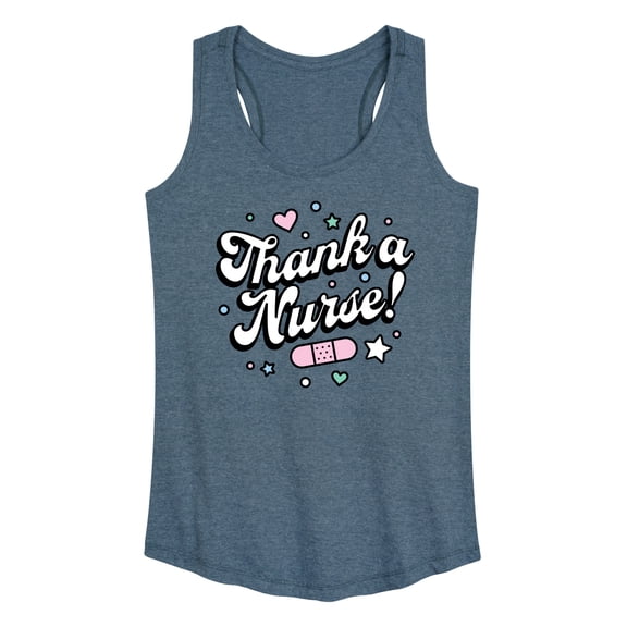 Instant Message - Thank A Nurse - Women's Racerback Tank Top