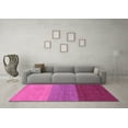 thumbnail image 3 of Ahgly Company Indoor Square Abstract Purple Contemporary Area Rugs, 4' Square, 3 of 4