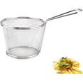 thumbnail image 1 of Deep Fry Basket,Mini Stainless Steel Chips Deep Fry Baskets Food Presentation Strainer Potato Cooking Tool Wire Chip Fryer Basket for French Fries Onion Rings Prawns, 1 of 8