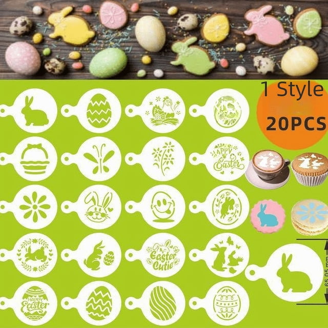 Plantilla hueca para huevo de Pascua Plantilla para impresión de galletas con forma de huevo de Pascua