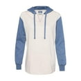 thumbnail image 2 of MV Sport - New Women - IWPF - Womenâ€™s French Terry Hooded Pullover with Colorblocked Sleeves, 2 of 3