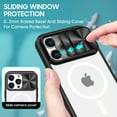 Clear Case for iPhone 12 Pro Max with Camera Lens Sliding