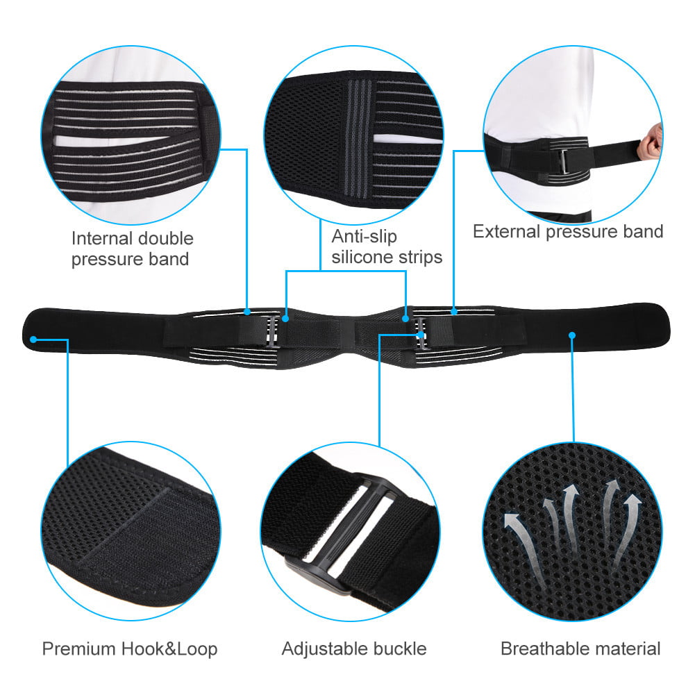Adjustable Belt for SI Joint Pain Relief SI Brace for Low Back Support Hip and Sciatica Pain Paskyee Unisex SI Sacroiliac Belt Sacroiliac Joint Belt Pregnancy X-Large