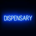 thumbnail image 1 of SpellBrite DISPENSARY LED Sign for Business. 36.7" x 6.3" Blue DISPENSARY Sign Has Neon Sign Look With Energy Efficient LED Light Source. Visible from 500+ Feet, 8 Animation Settings., 1 of 4