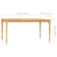 thumbnail image 4 of vidaXL 5 Piece Garden Dining Set Solid Teak Wood, 4 of 5