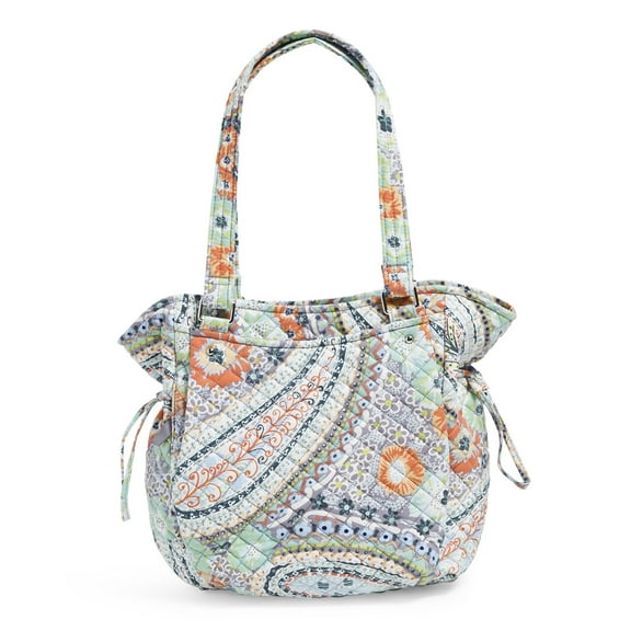 Vera Bradley Women's Recycled Cotton Glenna Satchel Citrus Paisley