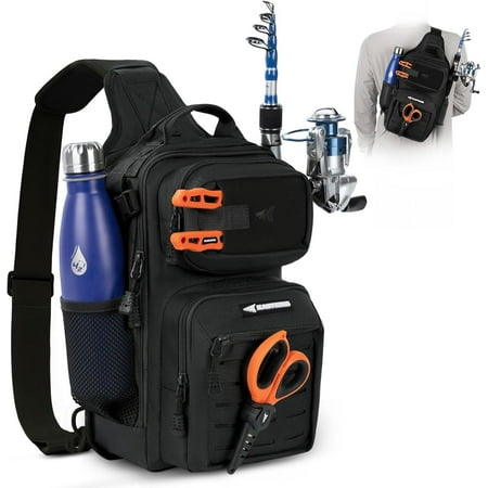 KastKing Tactical Sling Tackle Bag-Lightweight Fishing Backpack Storge Fishing Gear and Equipment Gift for Men- BlowBak