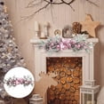 thumbnail image 1 of Ganfancp Christmas P-Ink Christmas Flower Electroplating Ball Snow Frost Flocking Pe Pines Needle Vines Ring Wreath Rattan Rebajas Flash Deals 1X Decoración Navideña En El Dintel, 1 of 6
