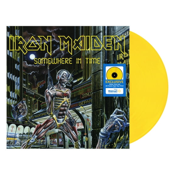 Iron Maiden - Somewhere In Time (Canary Yellow   Holographic Print) - Walmart Exclusive - Vinyl