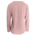 thumbnail image 5 of Bibifish Womens Sweatshirts Casual Long Sleeve V Neck Soft Ribbed Knit Sweatshirts Fall Winter Cozy Basic Ladies Pullover Outerwear Tops, 5 of 6