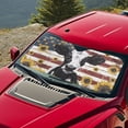 thumbnail image 5 of Xixirimido Car Windshield Sun Shade Car Sun Visor Block UV Rays Foldable Automotive Windshield Sunshades Front Window Sun Blocker Keep Your Vehicle Cool, Cow American Flag Sunflower, 5 of 8