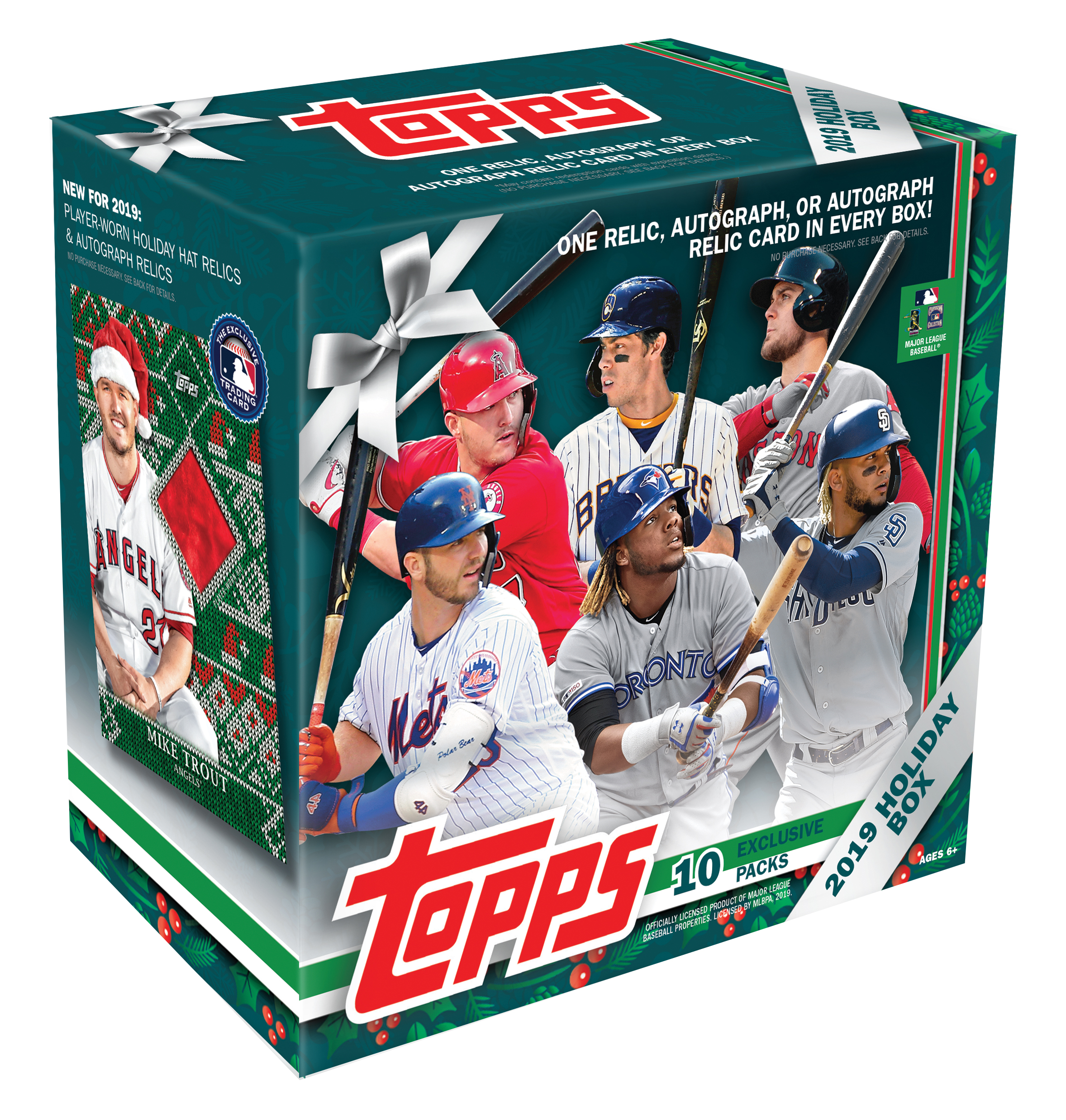 2019 Topps Holiday Baseball Mega Box 5 Metallic Holiday Parallels 1 2019 Topps Holiday Baseball Mega Box 5 Metallic Holiday Parallels 1