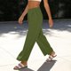 thumbnail image 4 of Pantalones de Cintura Elástica de las Mujeres Color Sólido Casual Bolsillo Pantalones de Pierna Recta para el Uso Deportivo Diario, 4 of 8