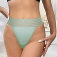thumbnail image 2 of Elainilye Fashion Sexy Underwear for Women Sexy Seamless with Triangular Breathable Brief Panties Underpants,Green, 2 of 3