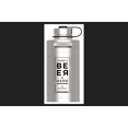 thumbnail image 1 of Manna Silver Stainless Steel "There is Beer in Here" Keg Growler Water Bottle BPA Free 64 oz., 1 of 1