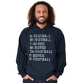 thumbnail image 3 of Bored Football Sport Schedule Hoodie Hooded Sweatshirt Men Brisco Brands M, 3 of 6