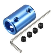6.35mm to 10mm Bore Rigid Coupling 25mm Length 16mm Diameter Shaft Coupler Connector Aluminum Alloy