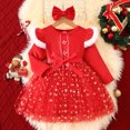thumbnail image 6 of Rhuody Girls Christmas Dresses Xmas Long Sleeve Dresses Party Dance Kids Xmas Dress Charm Clothing, 6 of 9