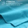 thumbnail image 2 of Bare Home Flannel Sheet Set - 100% Cotton - Deep Pocket - King, Aqua, 2 of 7