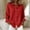 Red, variant on NominalSnugButton down Shirts for Women Long Sleeve Plaid Shirts Ruffle Blouses Business Casual Tops 2026 Trendy Outfit