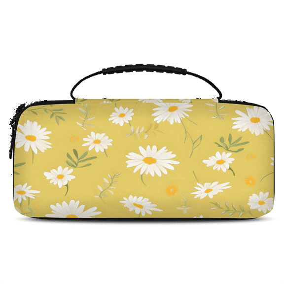 Herdesigns Daisy Carry Case Compatible with Nintendo Switch 2, with 20 Game Card Slots, Spring Floral Portable Travel Carrying Case Pouch for Accessories & Games