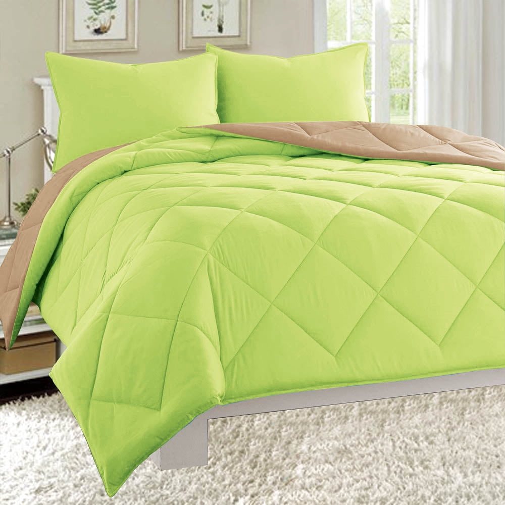 Dayton Queen Size 3Piece Reversible Comforter Set Soft Brushed