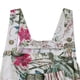 thumbnail image 5 of mono con botones estampado de patchwork de estilo étnico de moda para mujer con pantalones de tirantes blanco / m, 5 of 6