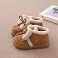 thumbnail image 2 of NOKIO Children'S Cozy Slip-On Short Boots Girls Spring Autumn Winter Cotton Shoes Plus Velvet Warm Versatile Short Boots Girls Soft Bottom Non Slip Boots, 2 of 8