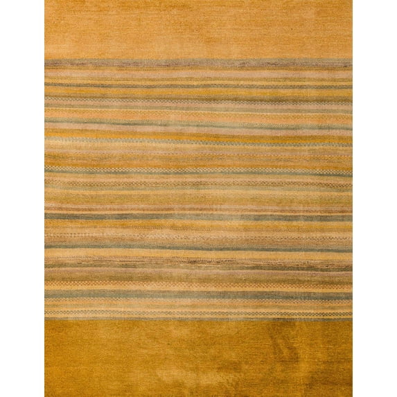 Ahgly Company Indoor Rectangle Abstract Orange Abstract Area Rugs, 8' x 10'