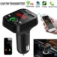 thumbnail image 1 of Kit Mains Libres Lecteur MP3 Transmetteur FM Sans Fil Bluetooth 2 USB pour Voiture jusqu'à 32G MP3/WMA, 1 of 4