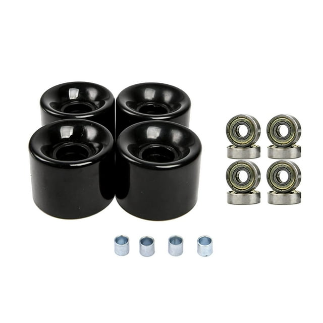 4 Pack 60mm mm 78A Ske Wheels Bearings,