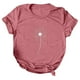 thumbnail image 1 of Blusa de camiseta informal con estampado de manga corta y cuello redondo de verano para mujer a la moda Fridja  hjk1219, 1 of 4