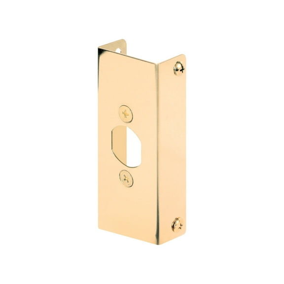 1-3/4 in. Thick Bright Brass Door Edge Reinforcer