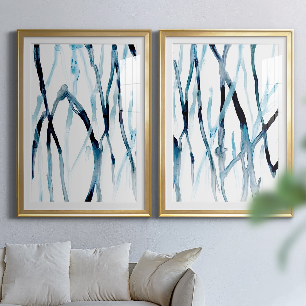 Wexford Home Runnel I Premium Framed Print, 22.5" x 30.5" - Ready to Hang, Gold (Set of 2)