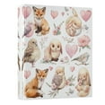 thumbnail image 2 of Cute Collection Of Animals 3 Ring Hardcover Binders 1.5in Round Rings for Letter-Size Folder Paper Organizer Pockets for Office Student Recipe, 2 of 9