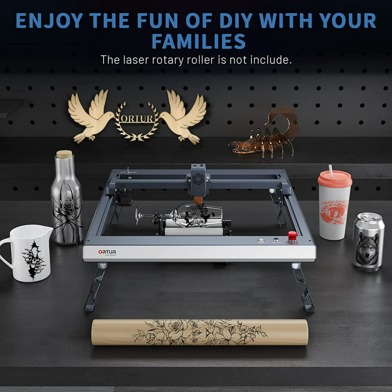 ORTUR Laser Master 3 with Foldable Feet Laser Cutter, 10W Output
