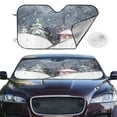 thumbnail image 4 of Goofa Watercolor Winter Landscape For Christmas Printed Car Windshield Sunshade,Foldable Reflective Sun Visor,UV Protection Heat Blocker Sunshade,Car Cooling Accessory-Medium, 4 of 7
