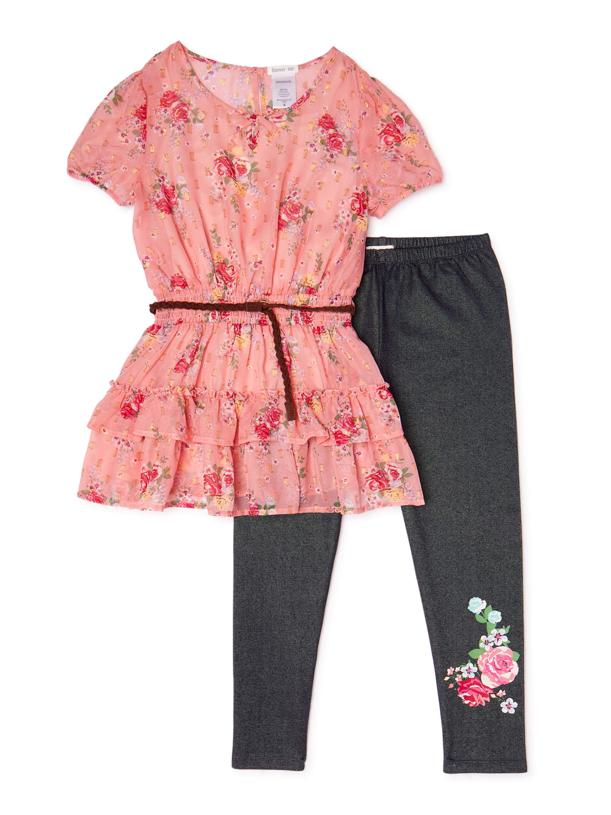 Sweatwater Womens Floral Print Tie Basic 2 Piece Chiffon Playsuit Jumpsuits