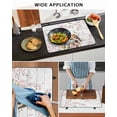 thumbnail image 5 of Large Induction Cooktop Protector Mat Birds Floral Stove Top Covers for Electric Stove, Farmhouse Country Pink Flower Leaf Wood Grain Decorative Stove Burner Cover Mats, Glass Top Stove Cover, 5 of 7
