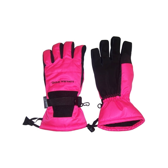 N'Ice Caps Womens Waterproof Thinsulate Insulated Winter Ski Snow Gloves - Ladies Adults Neon Pink