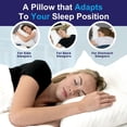 thumbnail image 4 of Pillow Sidney Sleep para personas que duermen de lado y boca arriba, tamaño queen, 4 of 9
