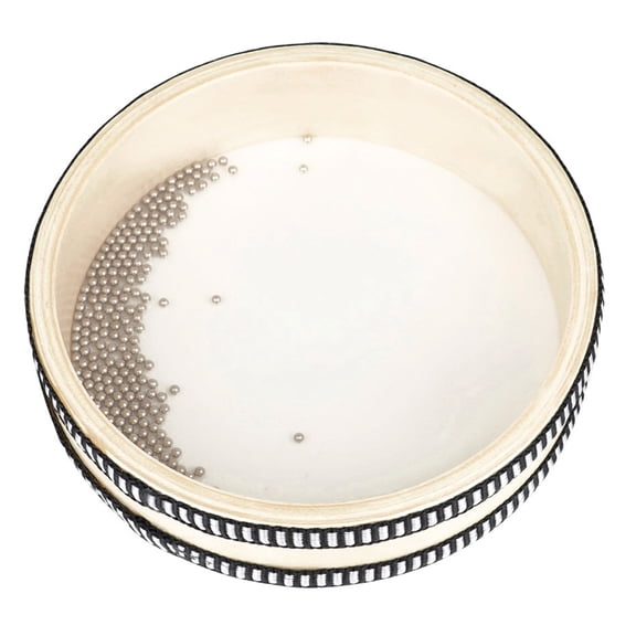 Tineasur 1Pc Wooden Sea Wave Drum with Metal Beads for Shaking and Creating Soothing Ocean Sounds