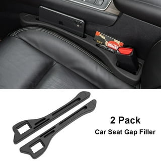 OhhGo Leather Car Seat Gap Filler, Universal SUV Truck to Fill the Gap  Between Seat and Console Black Crevice Crack Plug Drop Blocker, 2 Pack