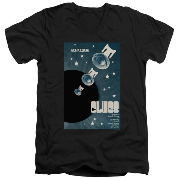 Star Trek - Tng Season 4 Episode 14 - Slim Fit V Neck Shirt - Large