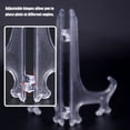 thumbnail image 4 of 10pcs Folding White Plastic Plate Holders Dish Picture Frame Decorative Display Stand Rack, 4 of 14
